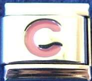 Italian Charms - Fits Nomination - Letters - PINK C